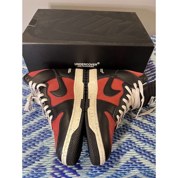 Nike Dunk High 1985 x Undercover UBA 2021 Men’s Size 8.5 DD9401 600 Gym Red NEW - Picture 4 of 8